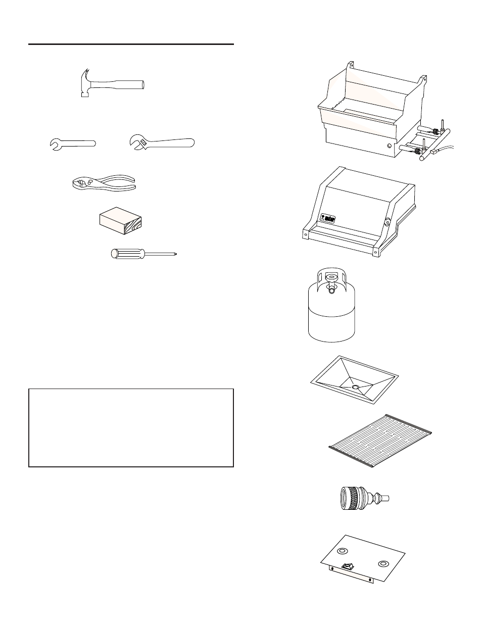 Assembly, Tools needed, Supplies needed | Check package contents | weber SKYLINETM 520 User Manual | Page 7 / 36