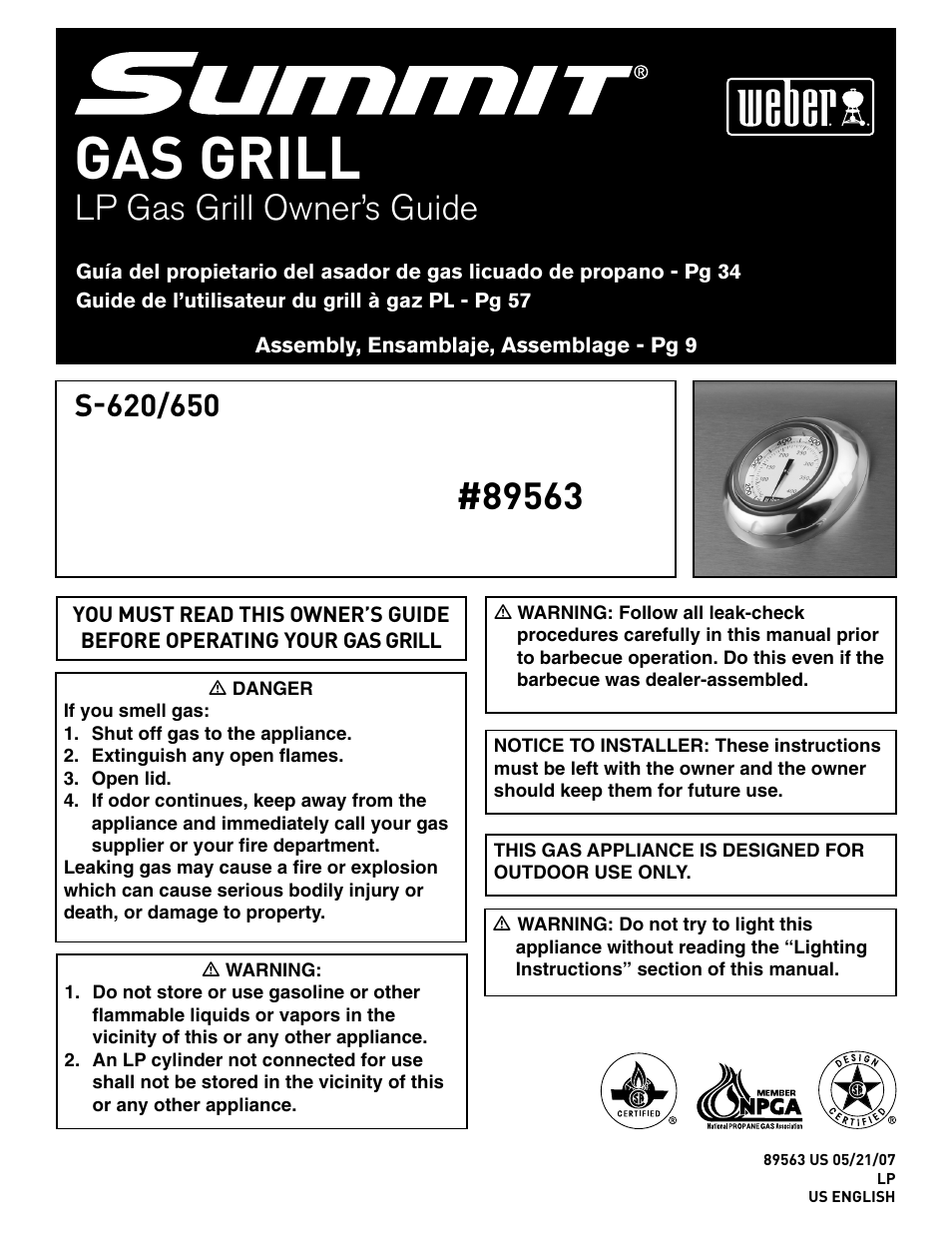 weber 89563 User Manual | 84 pages