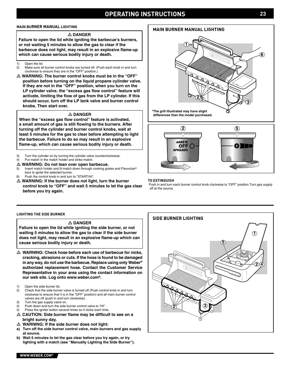Operating instructions | weber 89563 User Manual | Page 23 / 84