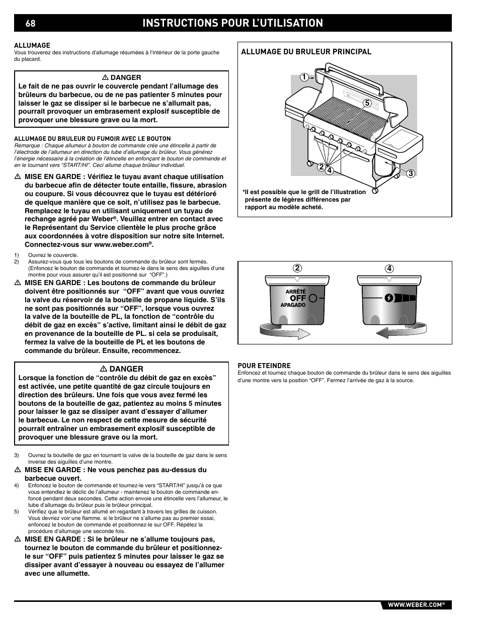 Instructions pour l’utilisation | weber 89563 User Manual | Page 68 / 84