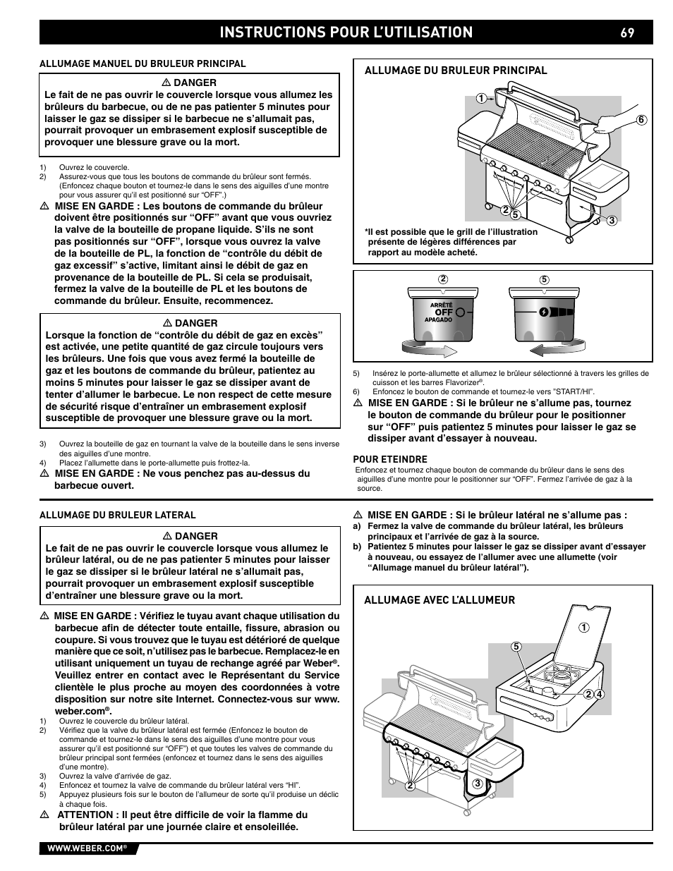 Instructions pour l’utilisation | weber 89563 User Manual | Page 69 / 84