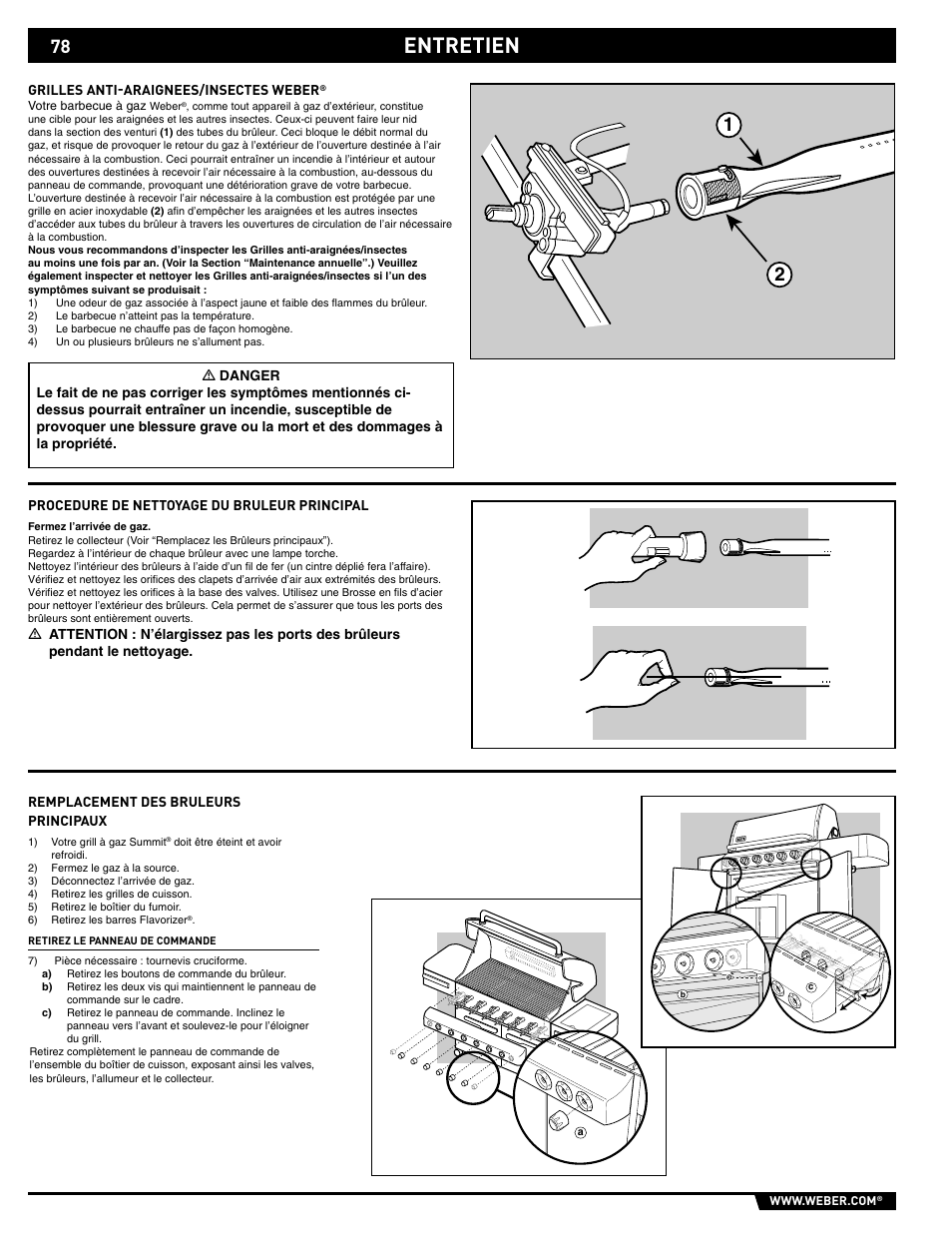 Entretien | weber 89563 User Manual | Page 78 / 84