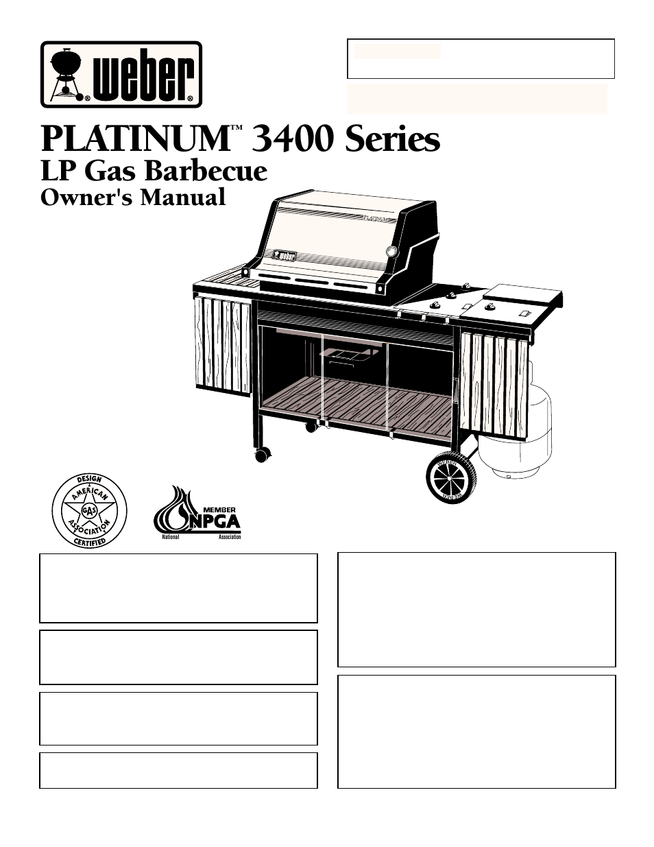 weber 3400 Series User Manual | 44 pages