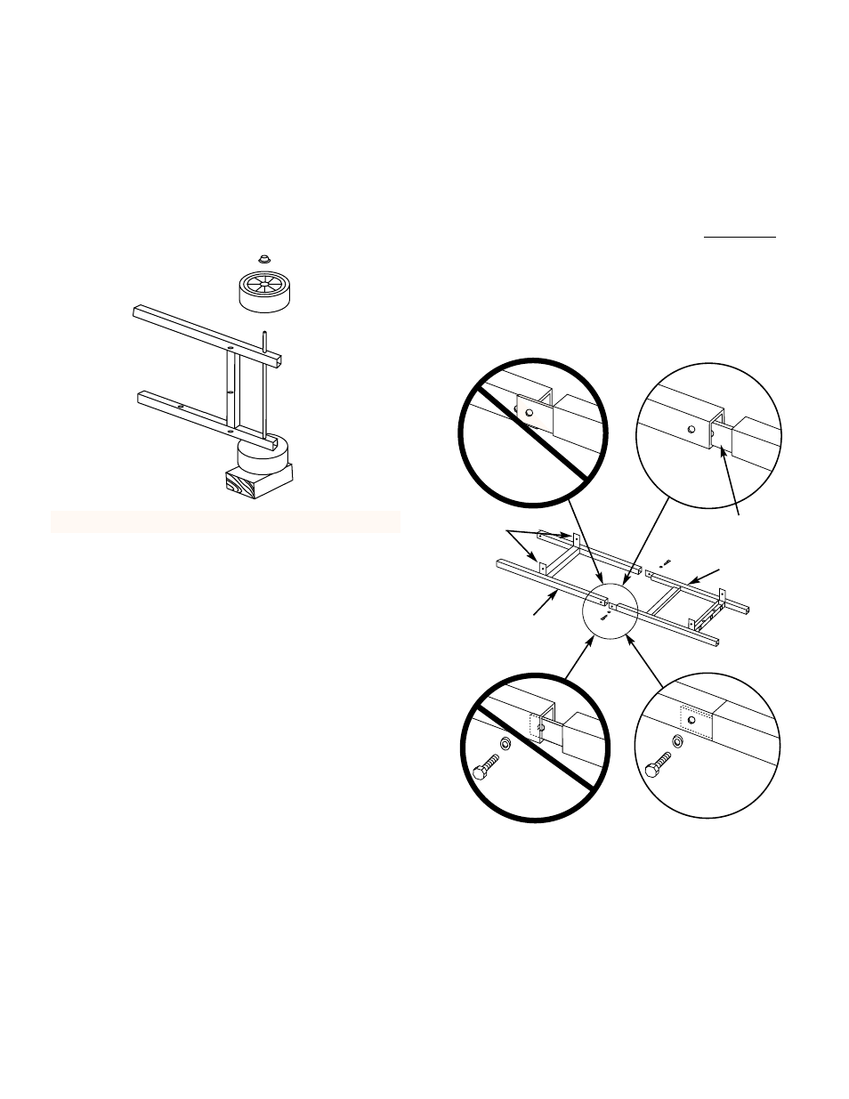 Assemble wheels, Assemble frame, Step 2 assemble wheels | Step 3 assemble frame | weber 3400 Series User Manual | Page 11 / 44