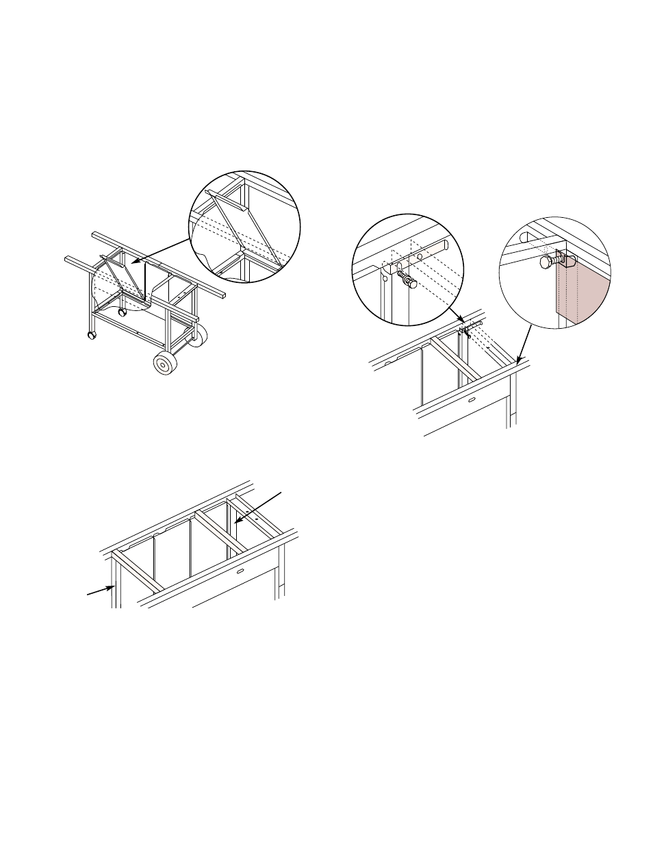 Install the three back panels, Install side burner locks | weber 3400 Series User Manual | Page 14 / 44