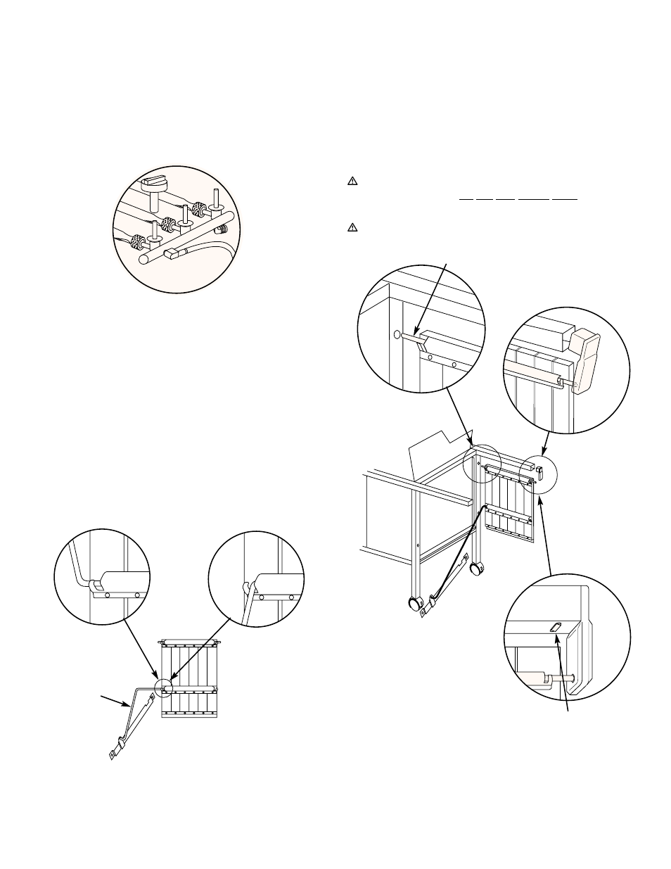Check that all burner valves are off, Install left hand swing table | weber 3400 Series User Manual | Page 19 / 44
