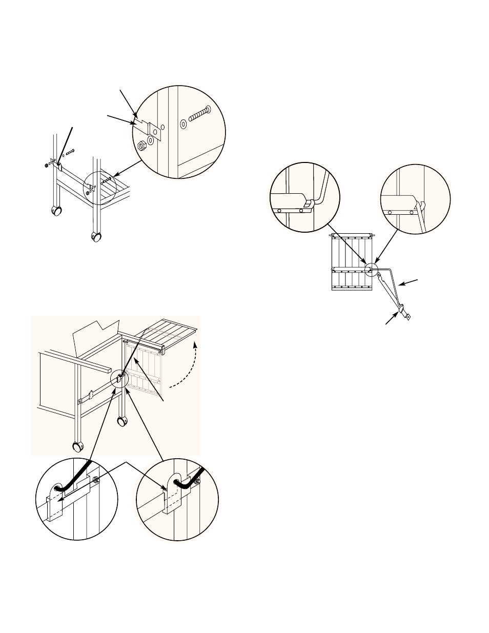 Install right hand swing table | weber 3400 Series User Manual | Page 20 / 44