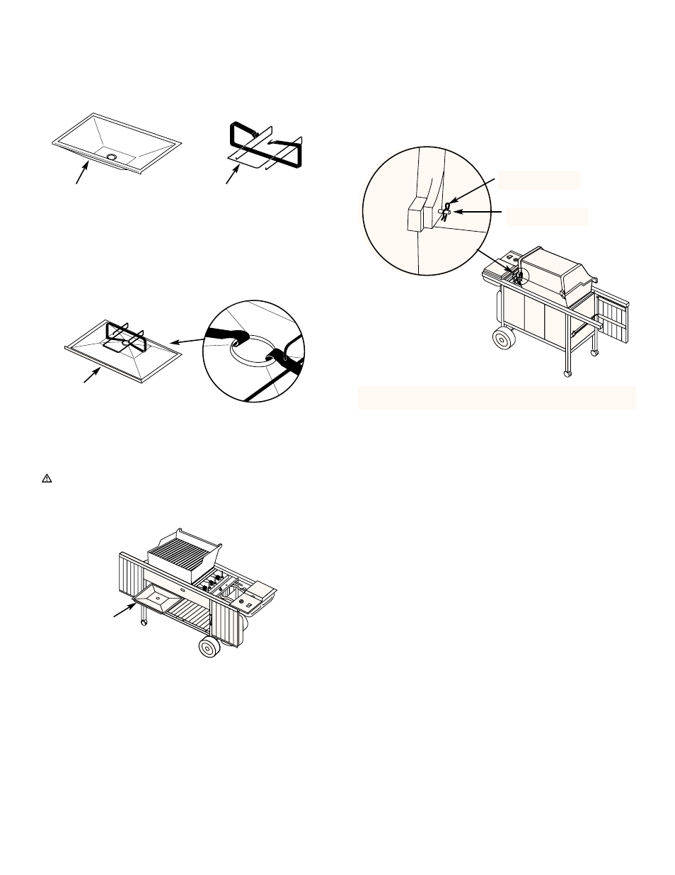 Install the bottom tray, Install the lid | weber 3400 Series User Manual | Page 25 / 44