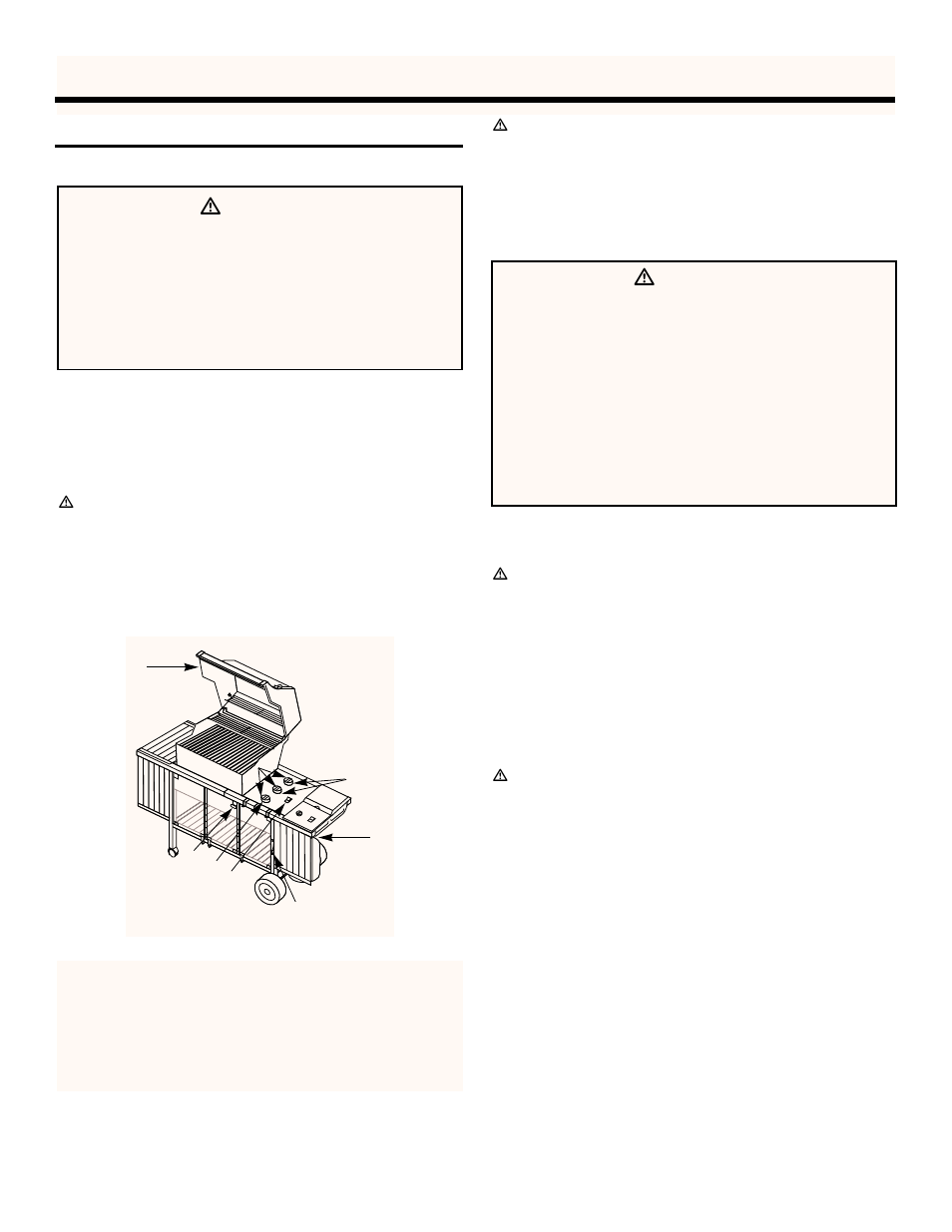 Operating instructions, Lighting, Crossover ignition system | To extinguish, Ƽdanger | weber 3400 Series User Manual | Page 28 / 44