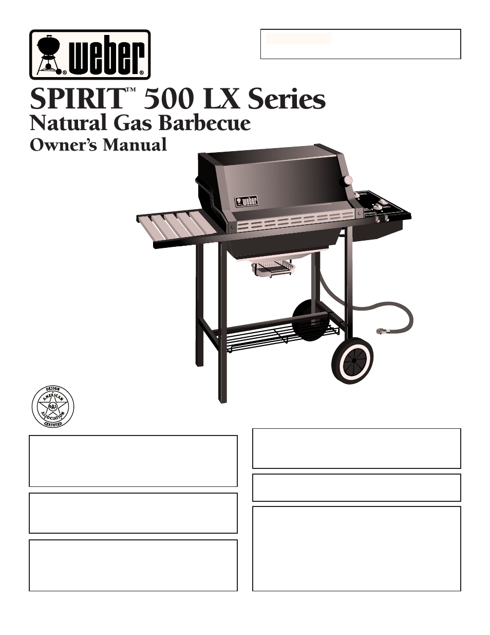 weber SPIRIT 500 LX User Manual | 32 pages