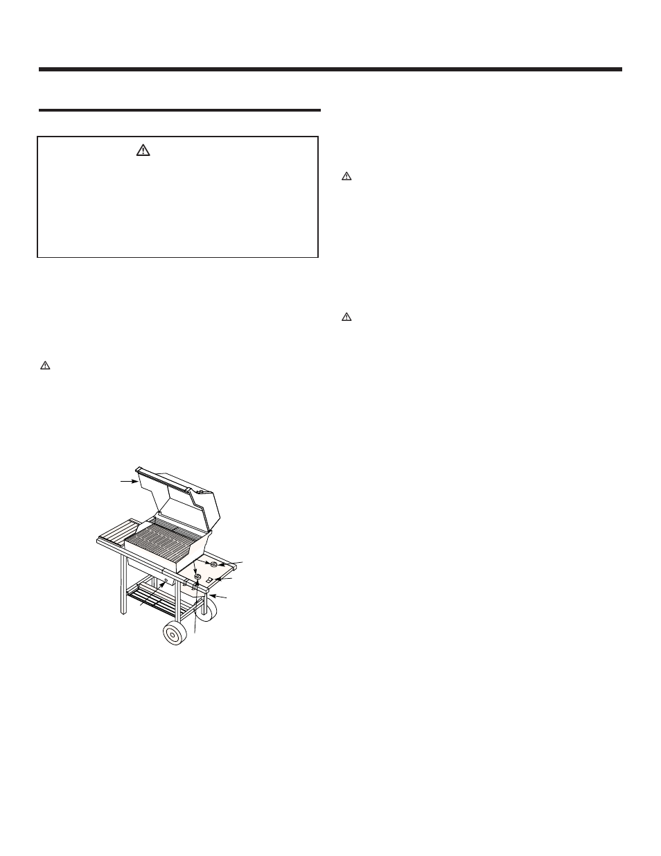 Operating instructions, Lighting, Crossover ignition system | To extinguish, Ƽdanger | weber SPIRIT 500 LX User Manual | Page 19 / 32