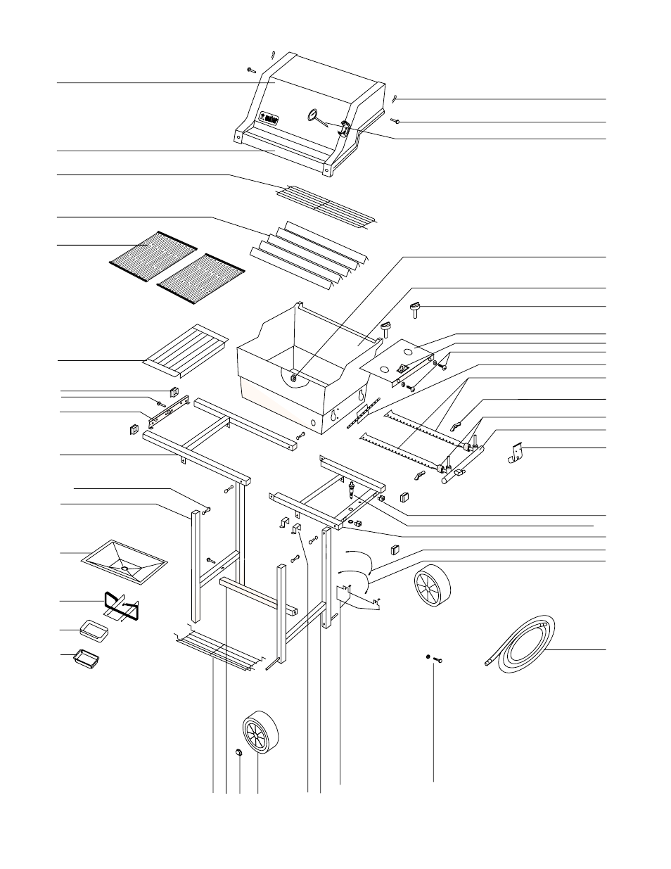 Parts list | weber SPIRIT 500 LX User Manual | Page 28 / 32
