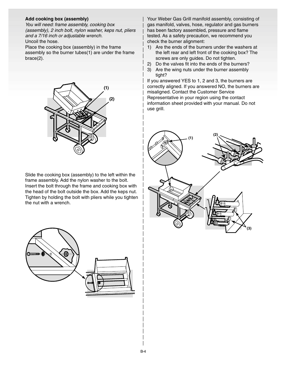 Add cooking box (assembly) | weber 55143 User Manual | Page 14 / 37