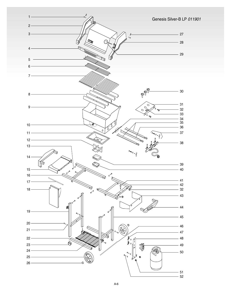 Exploded view | weber 55143 User Manual | Page 6 / 37