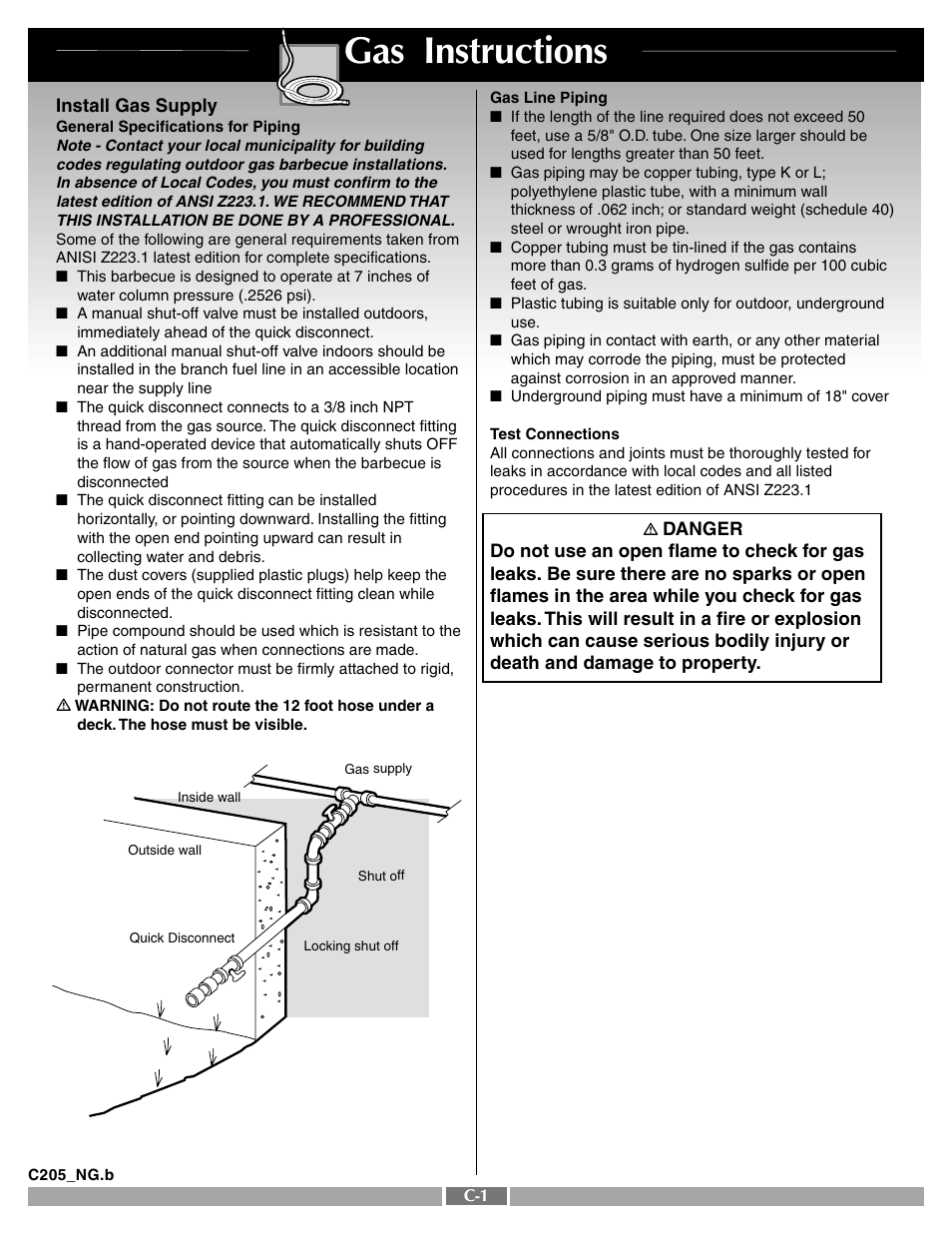 Gas instructions | weber Silver A User Manual | Page 18 / 25