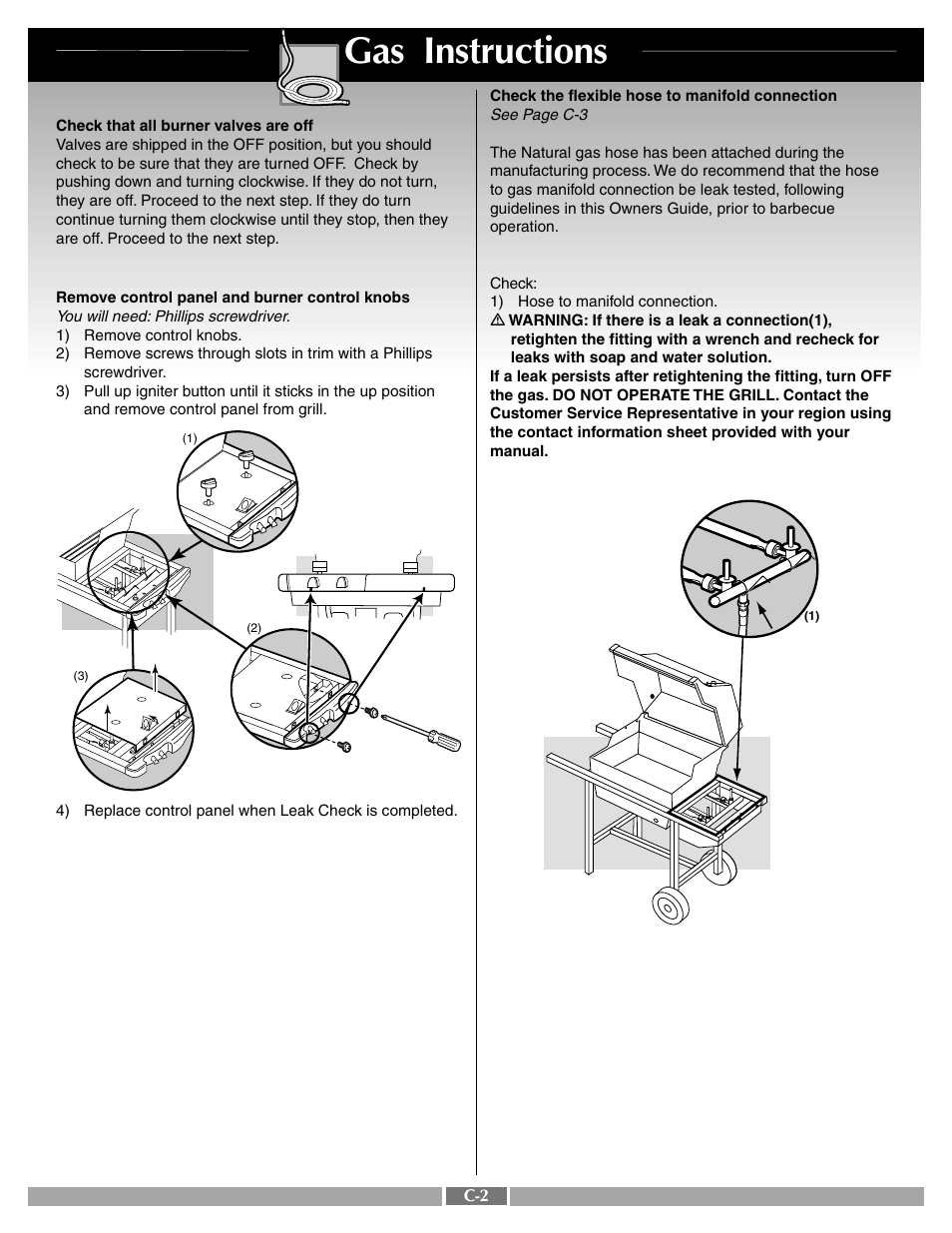 Gas instructions | weber Silver A User Manual | Page 19 / 25