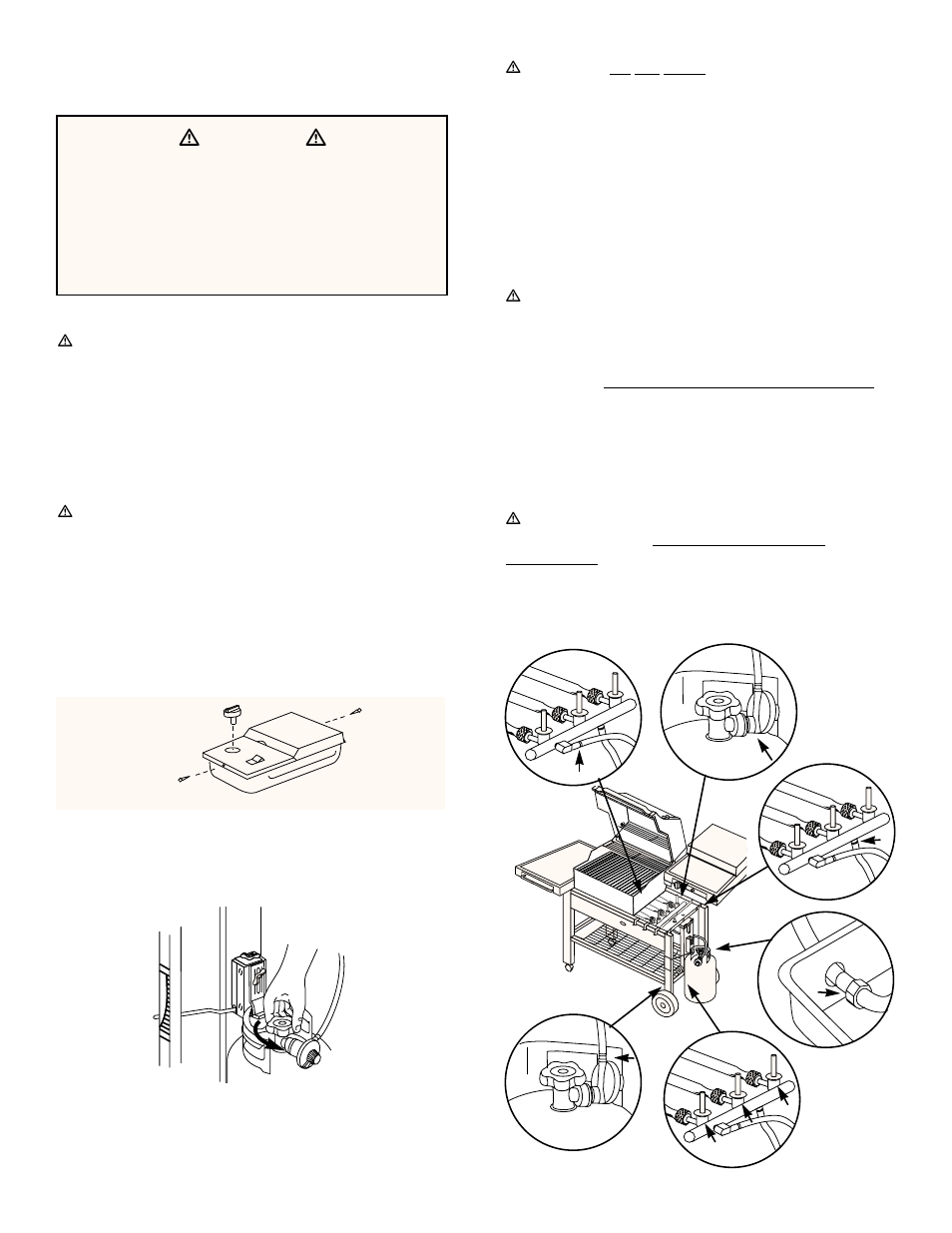 Check for gas leaks, Ƽdanger ƽ | weber 63601 User Manual | Page 10 / 16