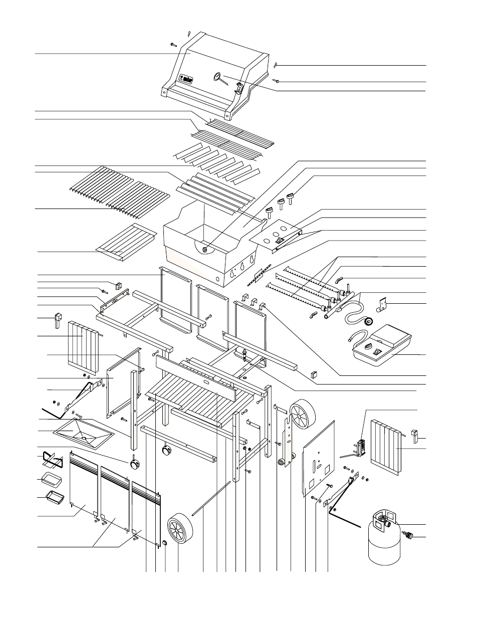 Parts list | weber 63601 User Manual | Page 12 / 16