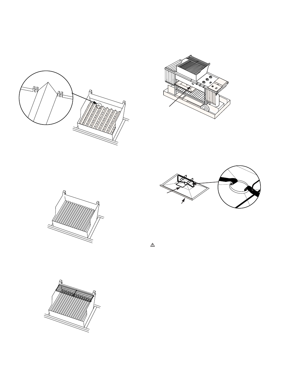 Installation of catch pan holder into bottom tray | weber 63601 User Manual | Page 4 / 16
