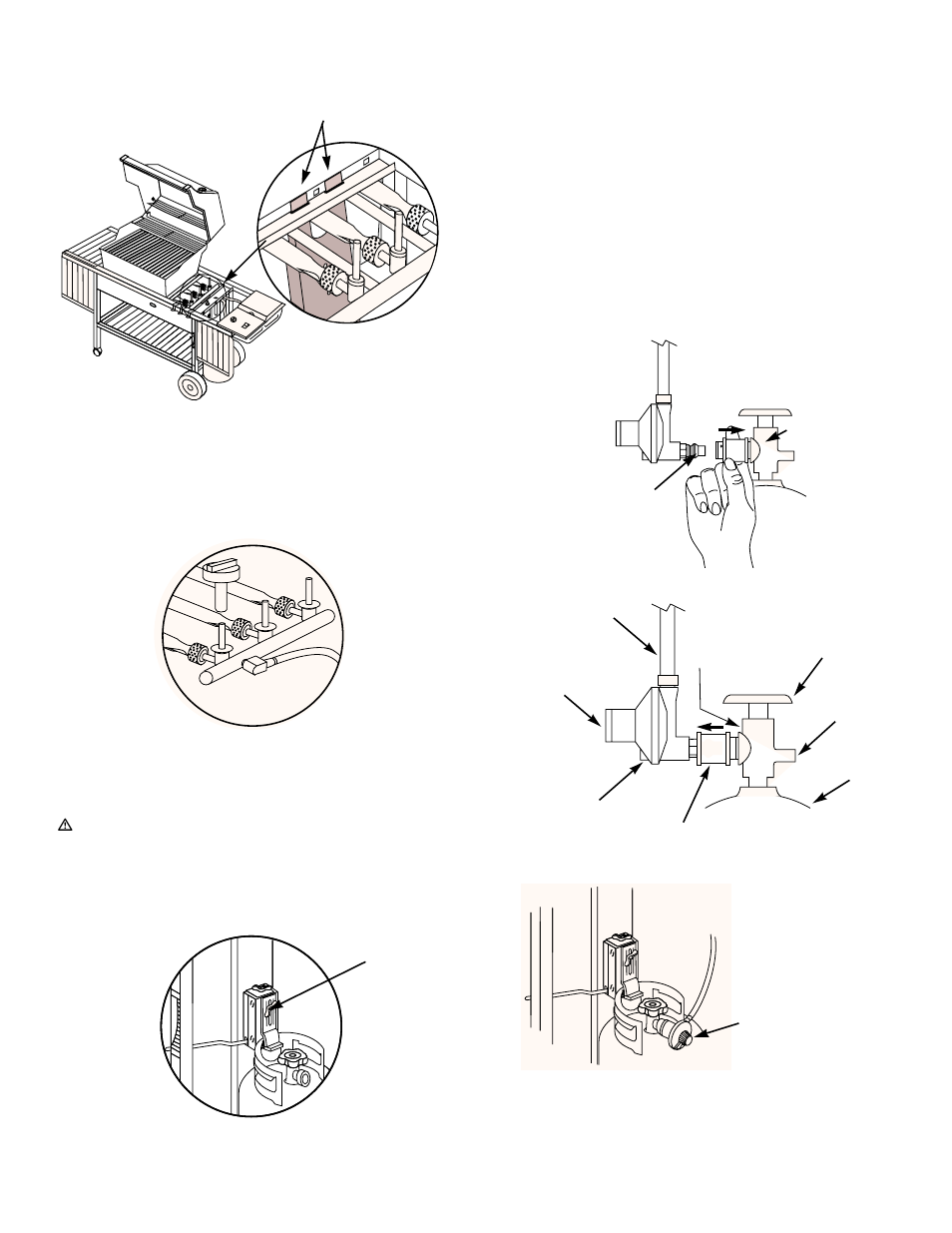 Connect filled lp tank, Step 13 connect filled lp tank | weber 63601 User Manual | Page 9 / 16