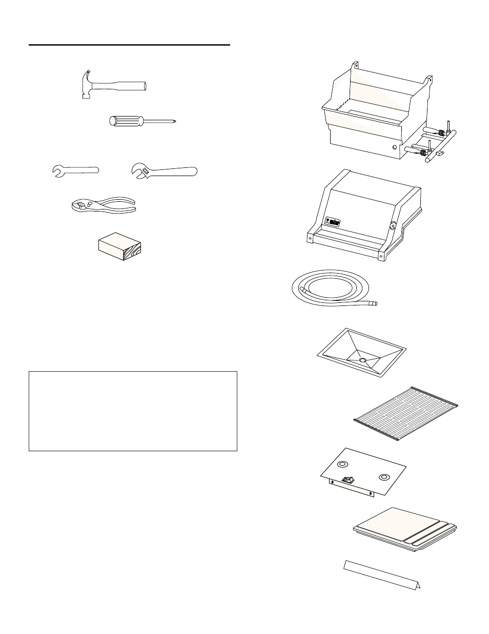 Assembly, Tools needed, Supplies needed | Check package contents | weber 500 User Manual | Page 7 / 32