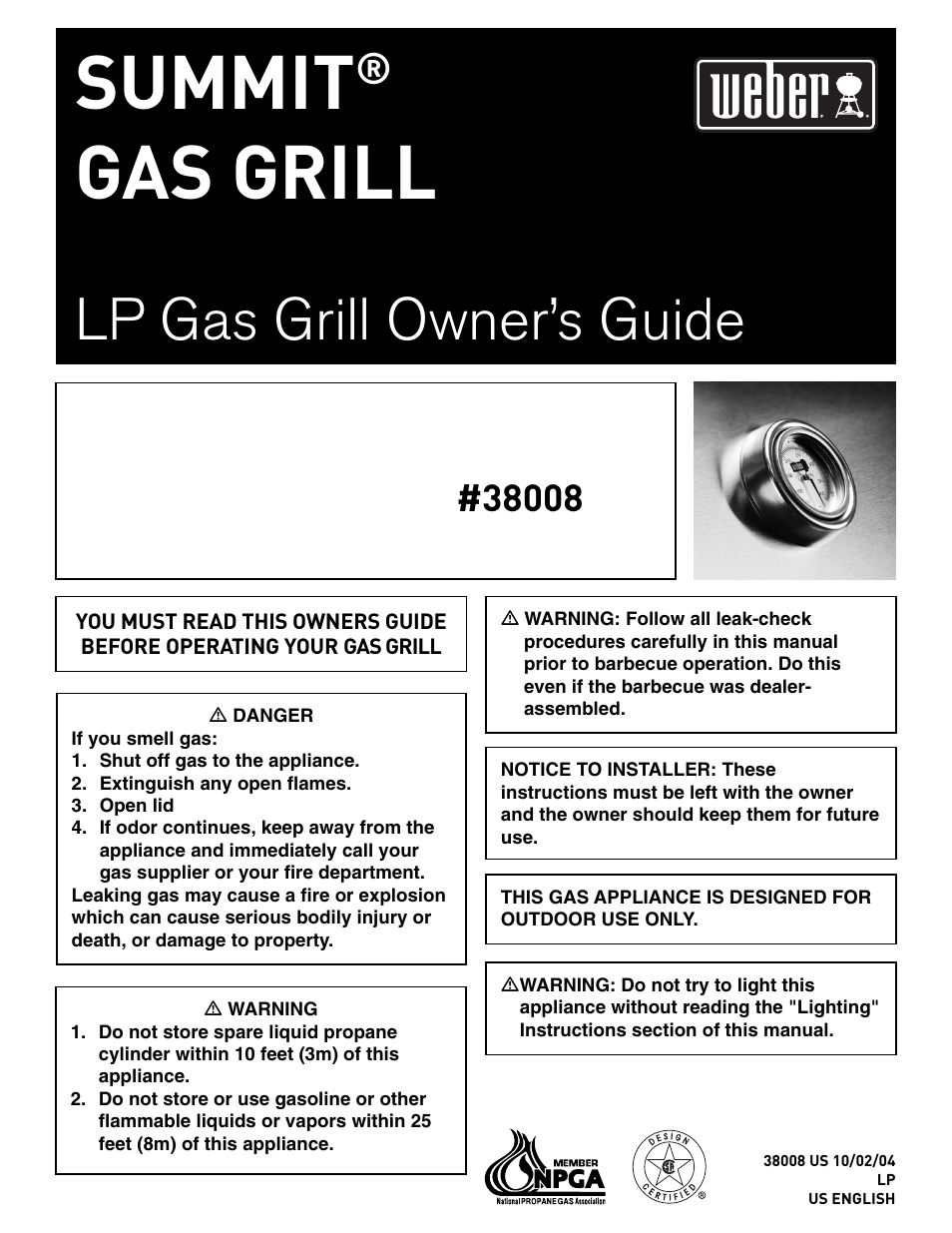 weber 38008 User Manual | 36 pages