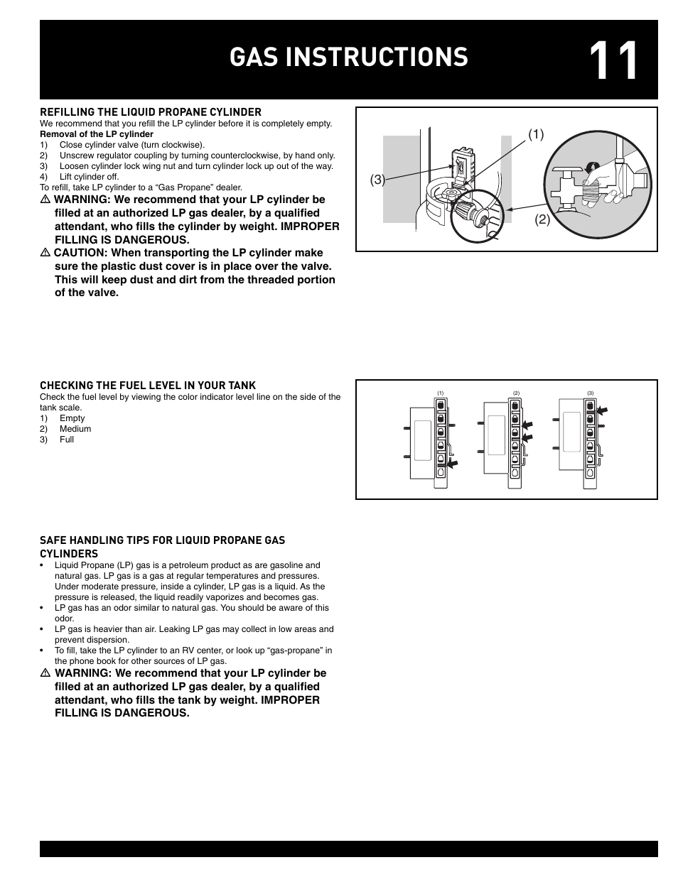 Gas instructions | weber 38008 User Manual | Page 11 / 36