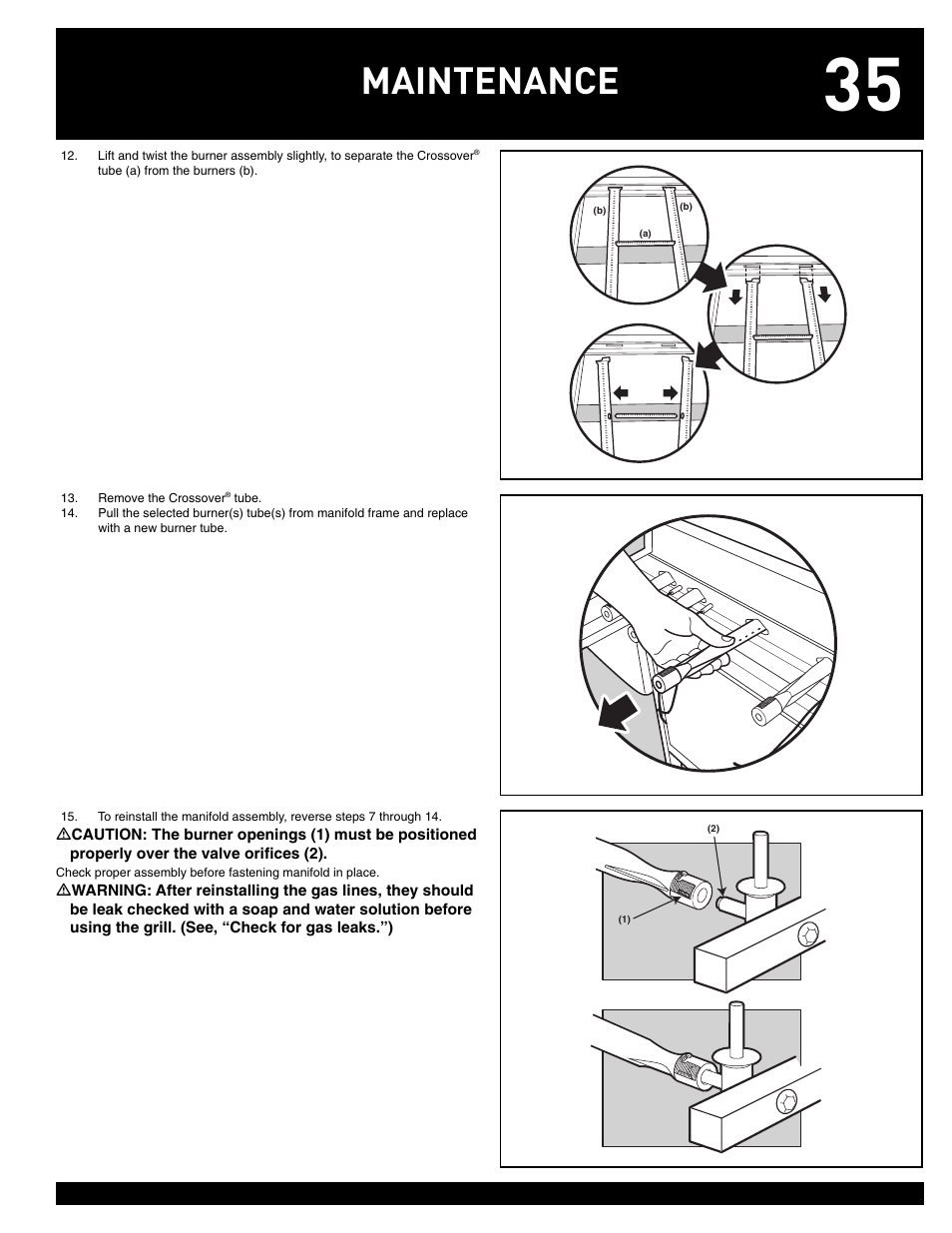 Maintenance | weber 38008 User Manual | Page 35 / 36