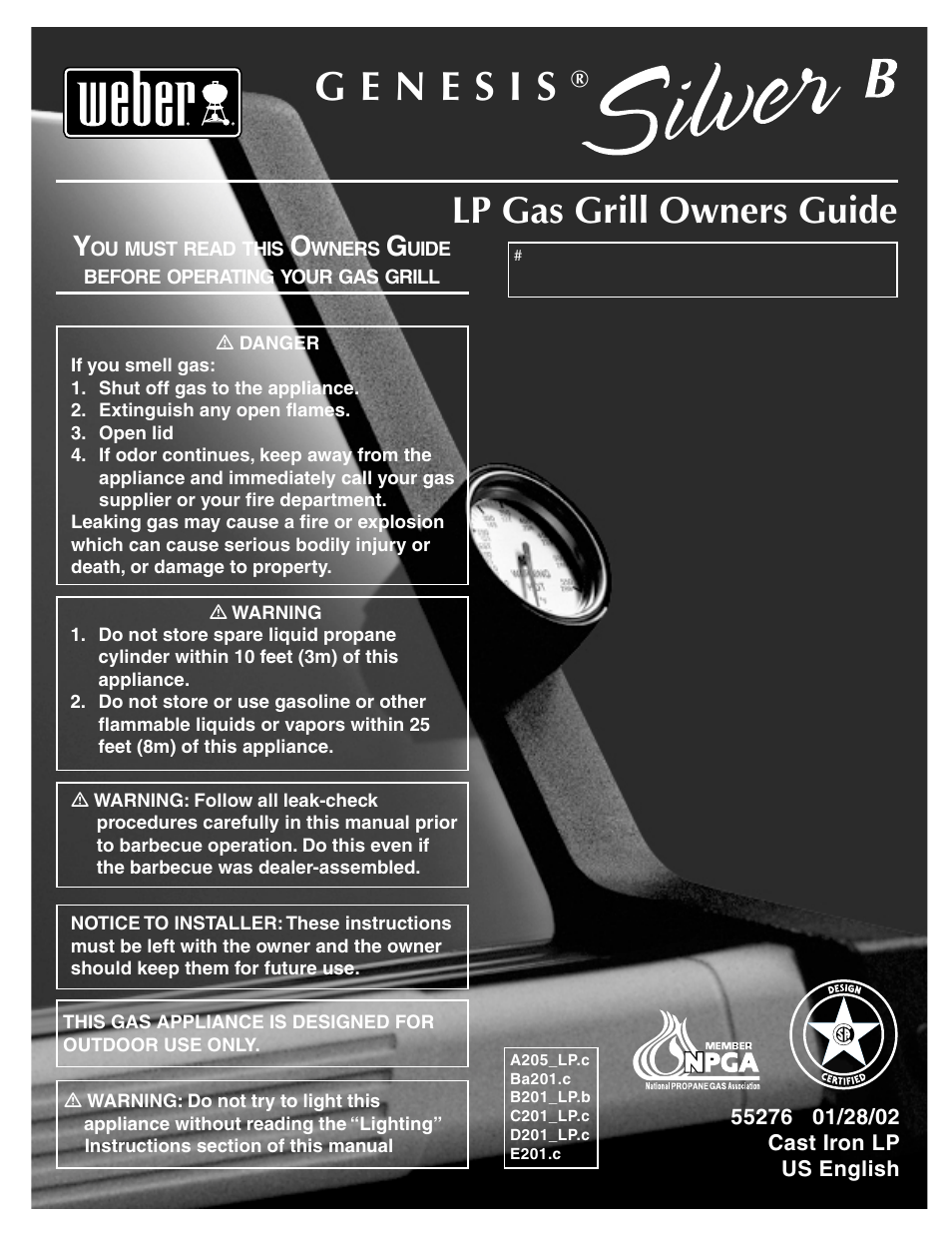 weber C201_LP.c User Manual | 30 pages