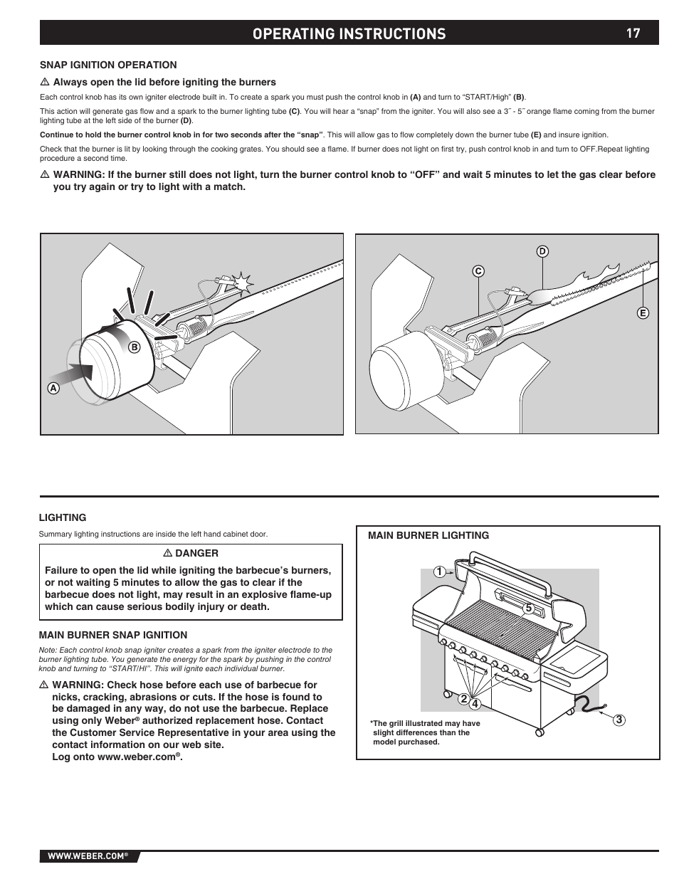 Operating instructions | weber 89374 User Manual | Page 17 / 88