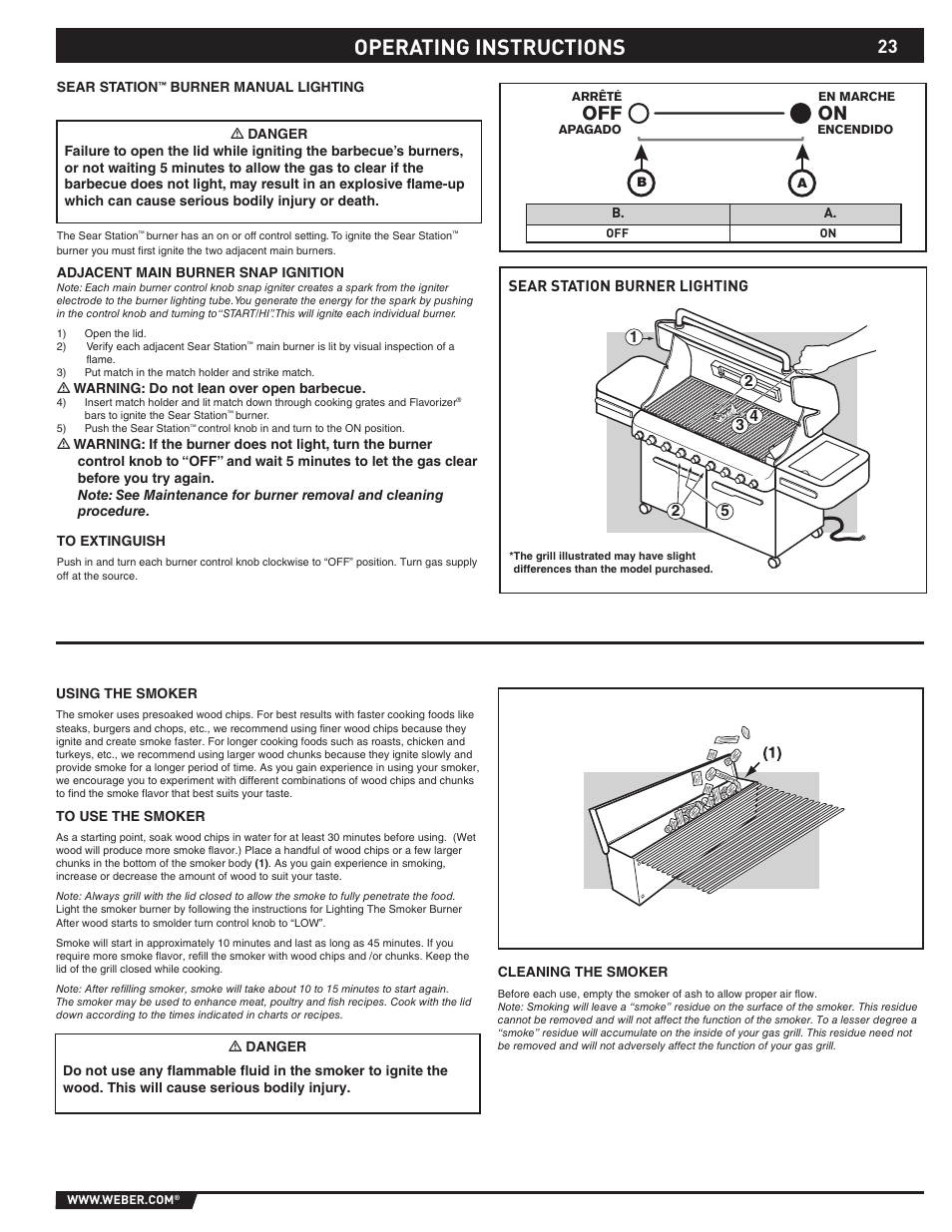 Operating instructions | weber 89374 User Manual | Page 23 / 88