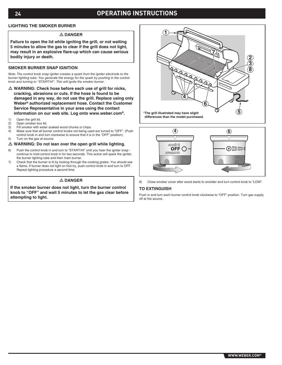 Operating instructions | weber 89374 User Manual | Page 24 / 88