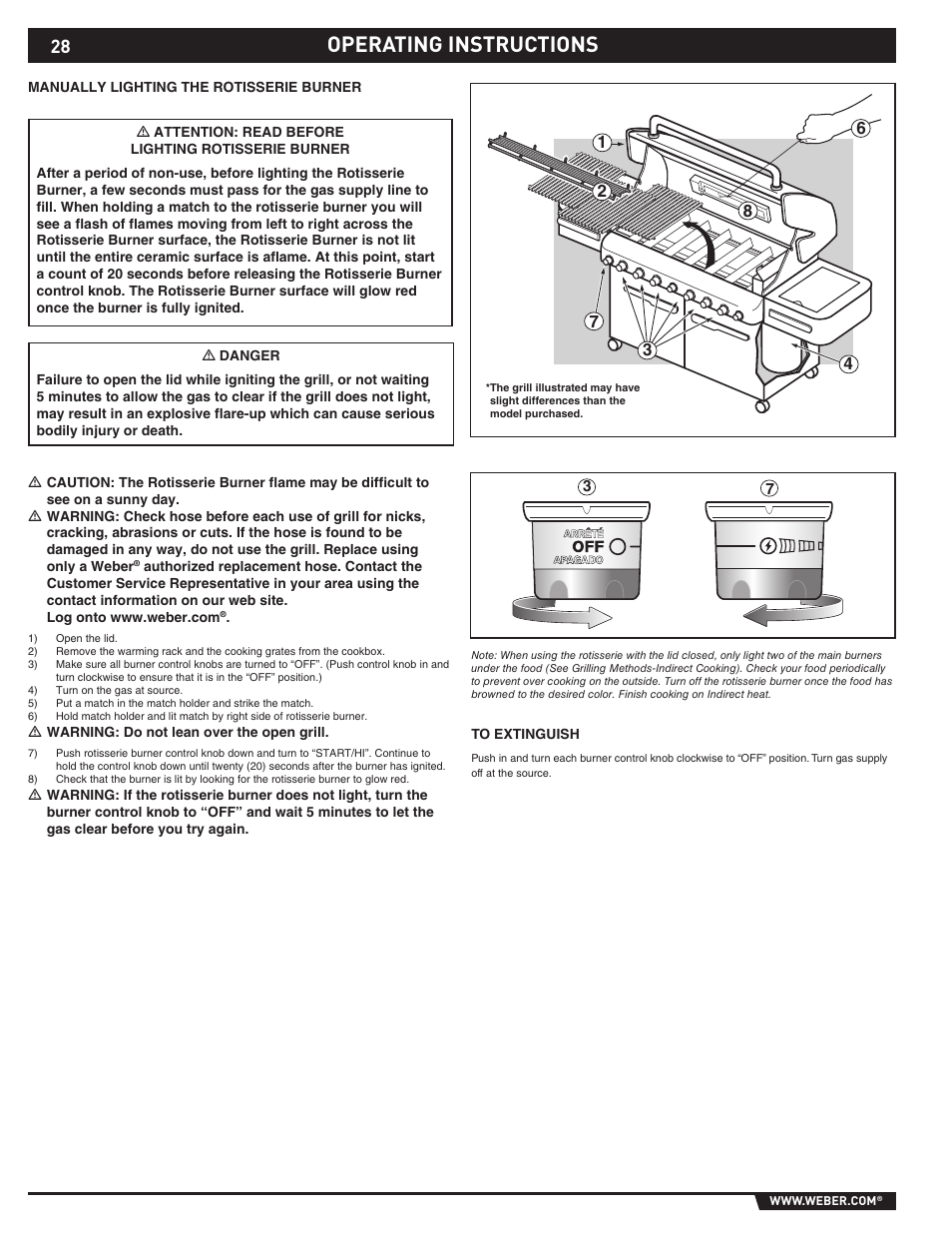 Operating instructions | weber 89374 User Manual | Page 28 / 88