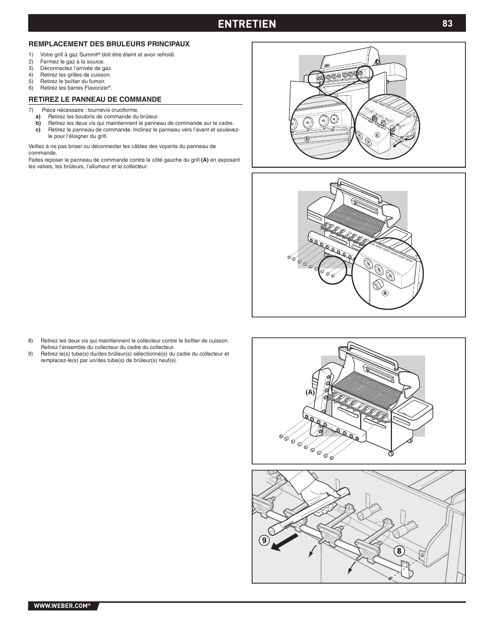 Entretien | weber 89374 User Manual | Page 83 / 88