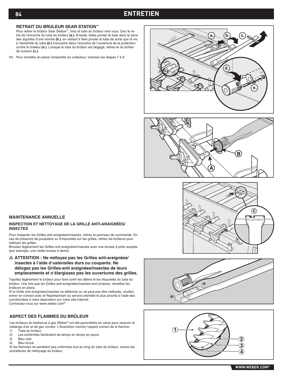 Entretien | weber 89374 User Manual | Page 84 / 88