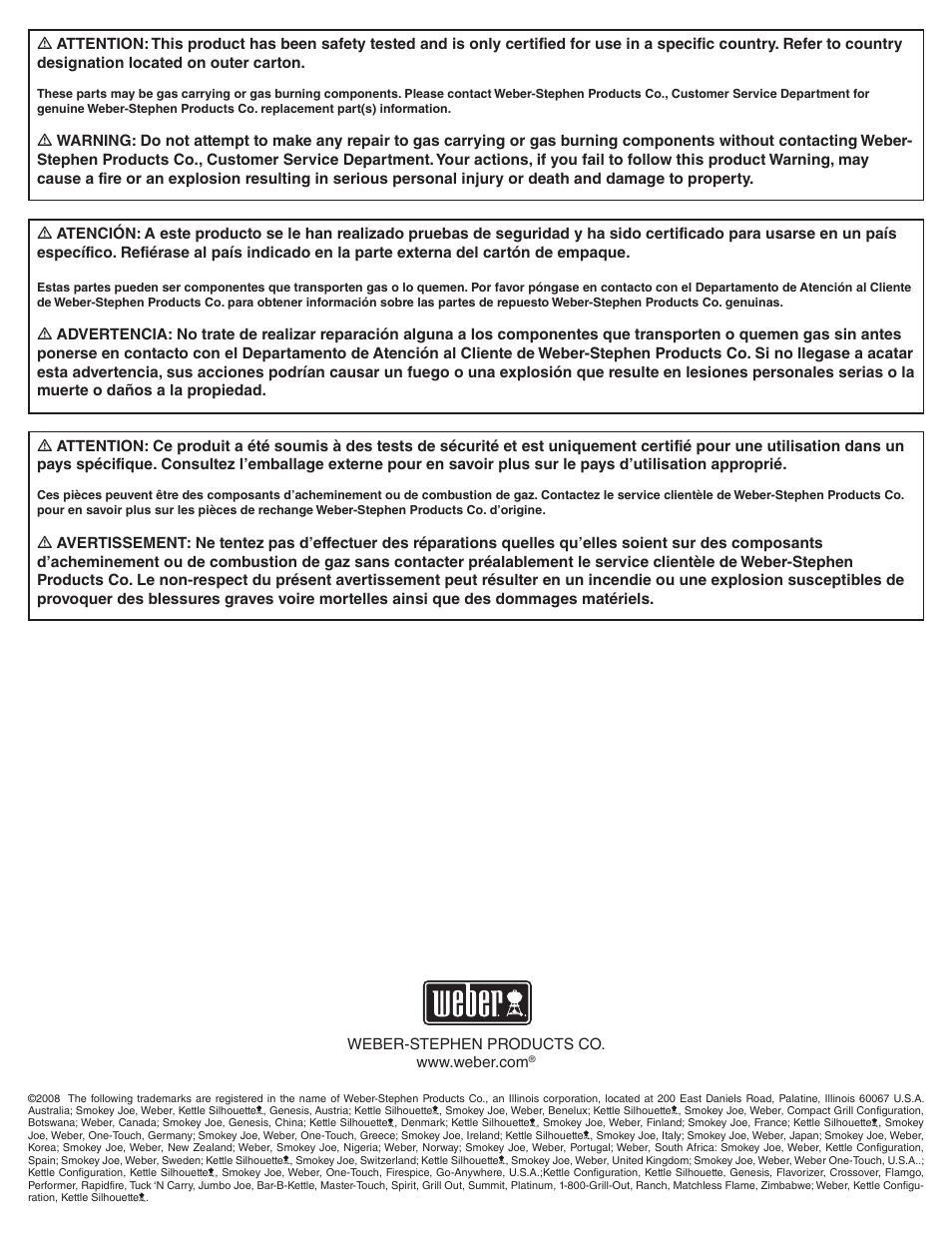 weber 89374 User Manual | Page 86 / 88