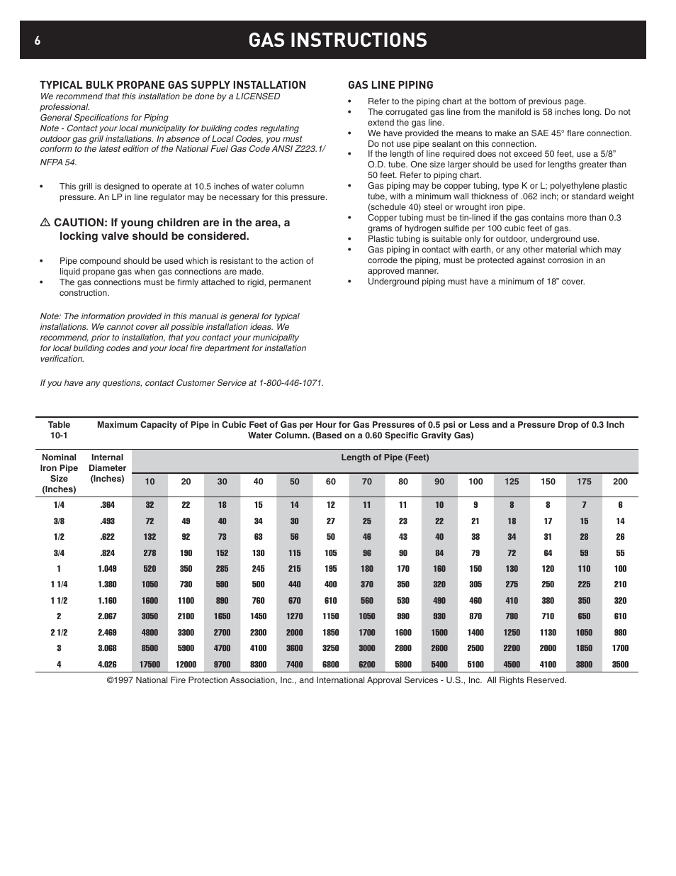 Gas instructions | weber 42376 User Manual | Page 6 / 16