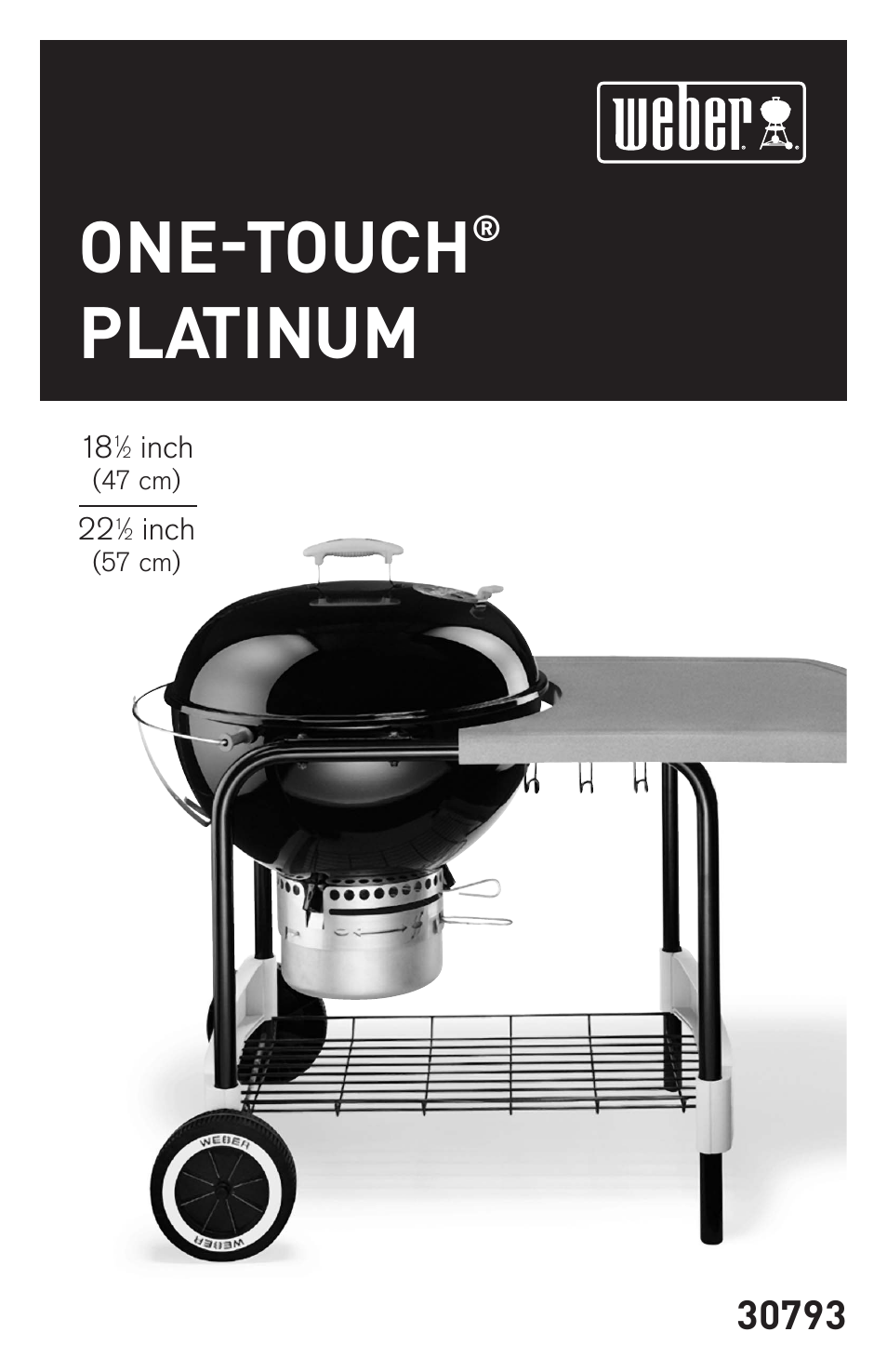 weber 18 1/2-inch One-Touch Platinum 30793 User Manual | 20 pages