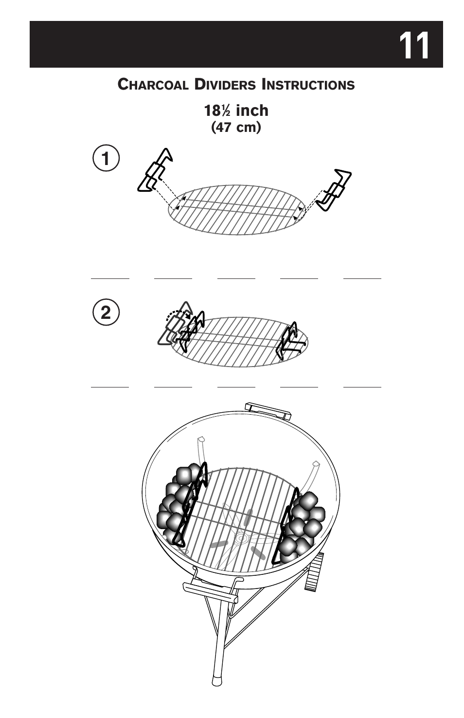 weber 18 1/2-inch One-Touch Platinum 30793 User Manual | Page 11 / 20