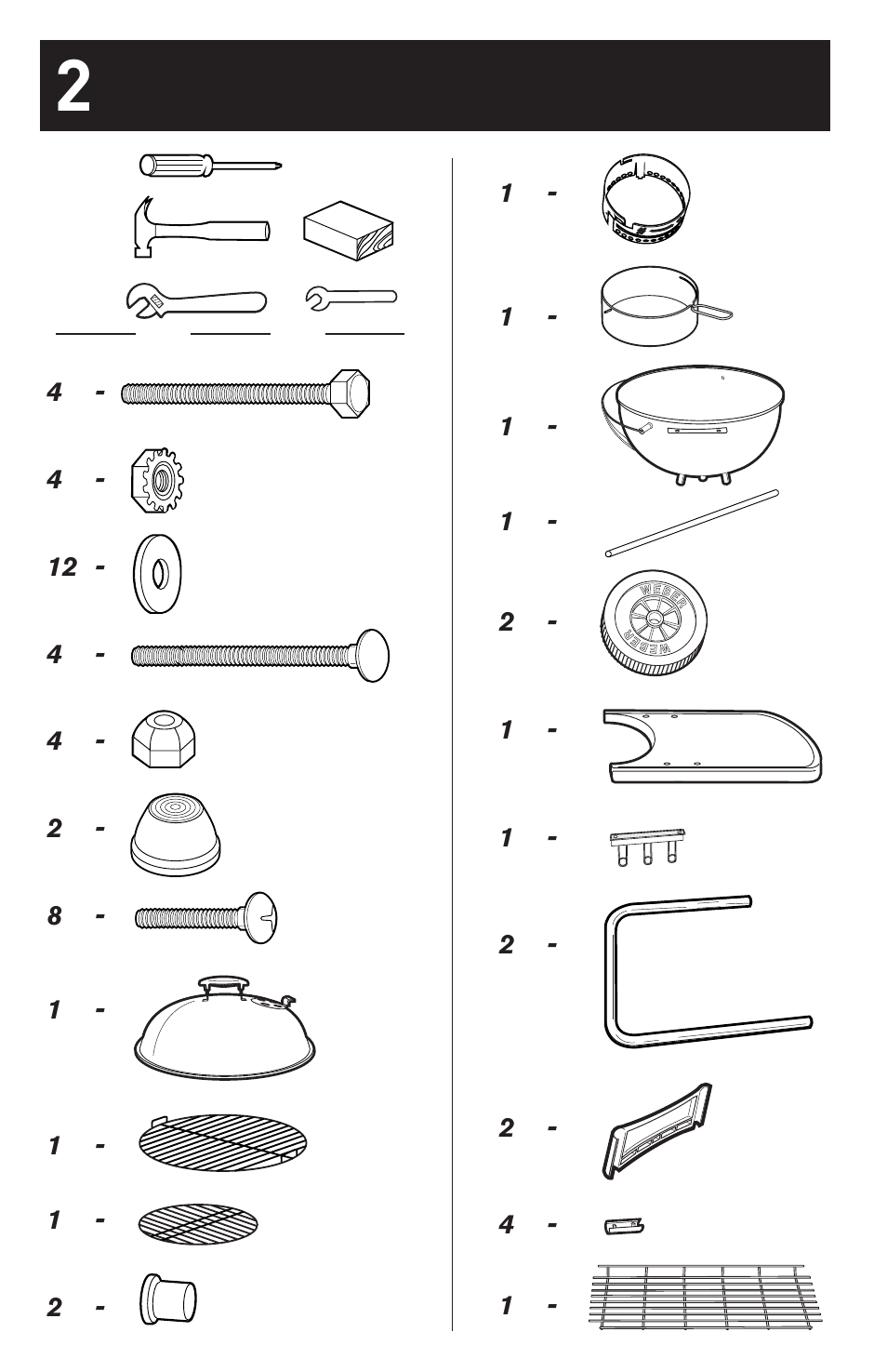 weber 18 1/2-inch One-Touch Platinum 30793 User Manual | Page 2 / 20