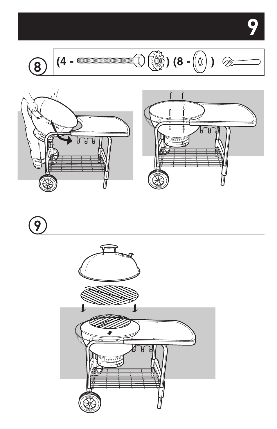 weber 18 1/2-inch One-Touch Platinum 30793 User Manual | Page 9 / 20