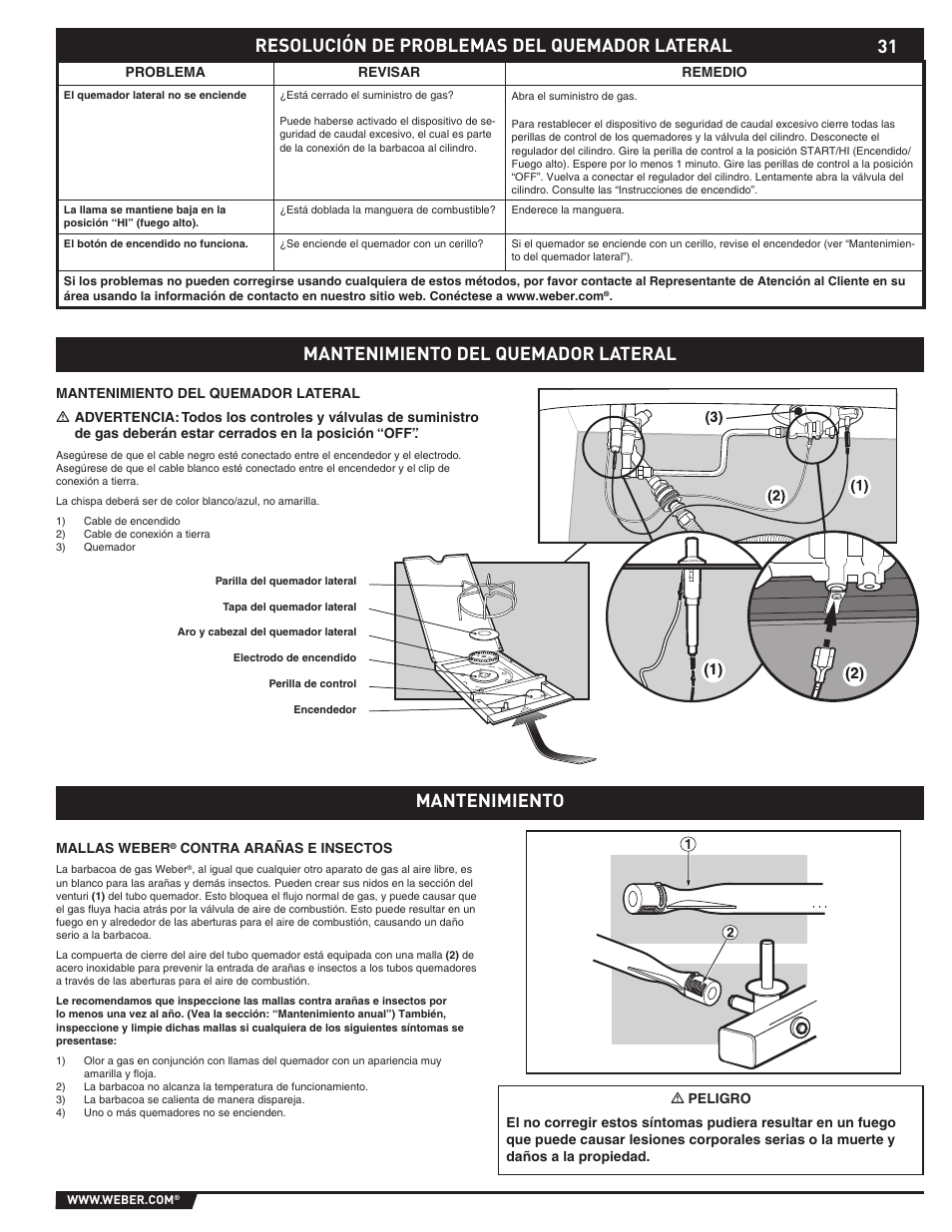 weber E/S-310 User Manual | Page 31 / 56