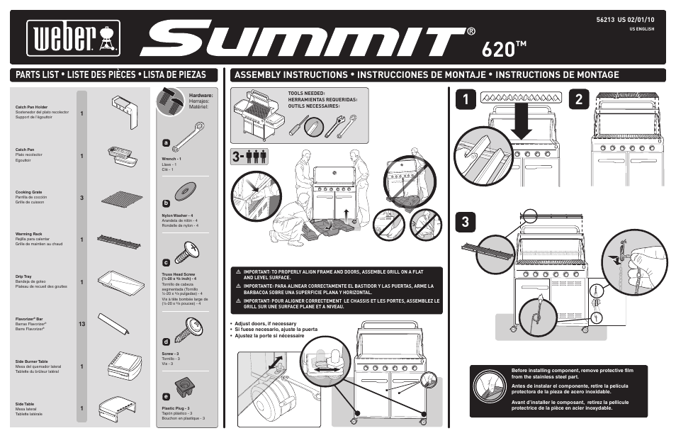 weber Summit 56213 User Manual | 2 pages