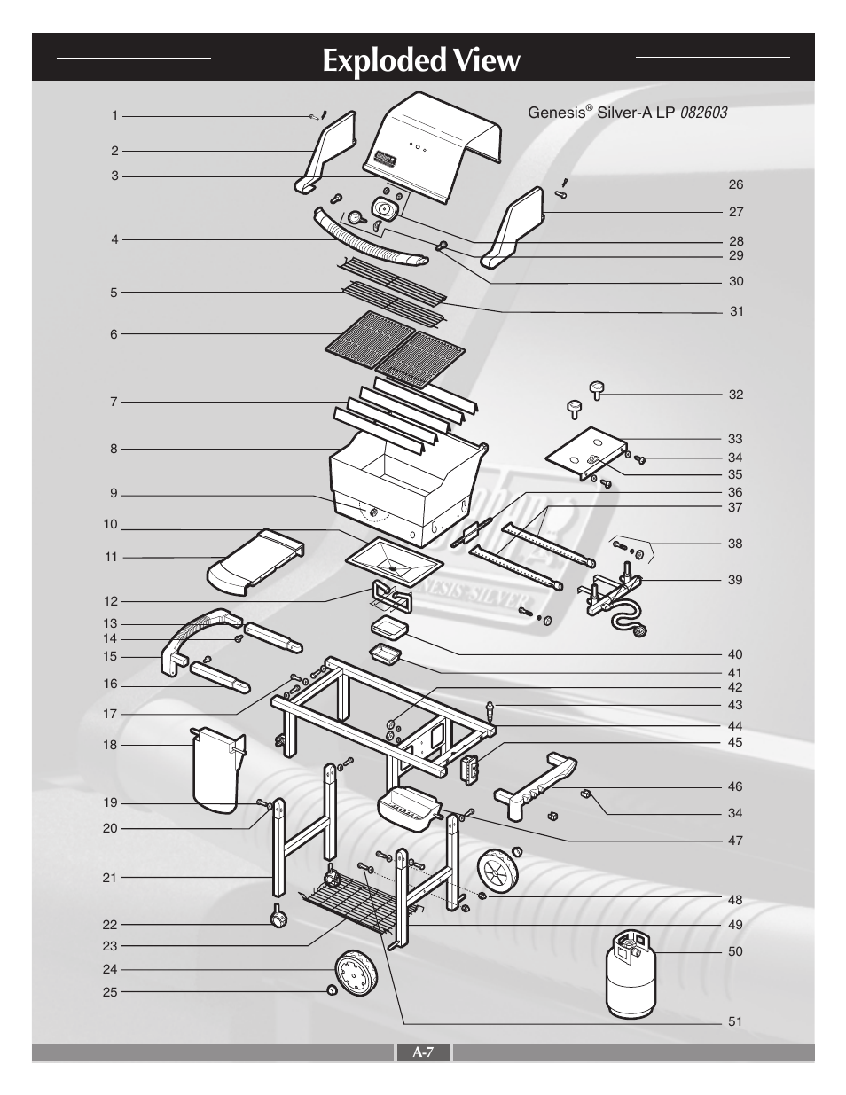 Exploded view | weber 55545 User Manual | Page 7 / 27