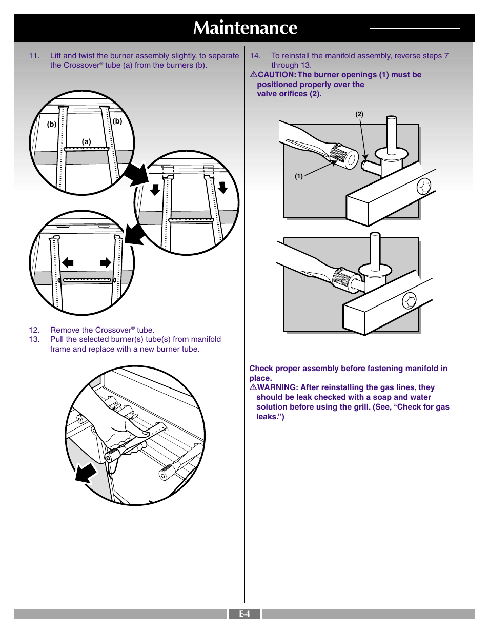 Maintenance | weber 42090 User Manual | Page 46 / 47