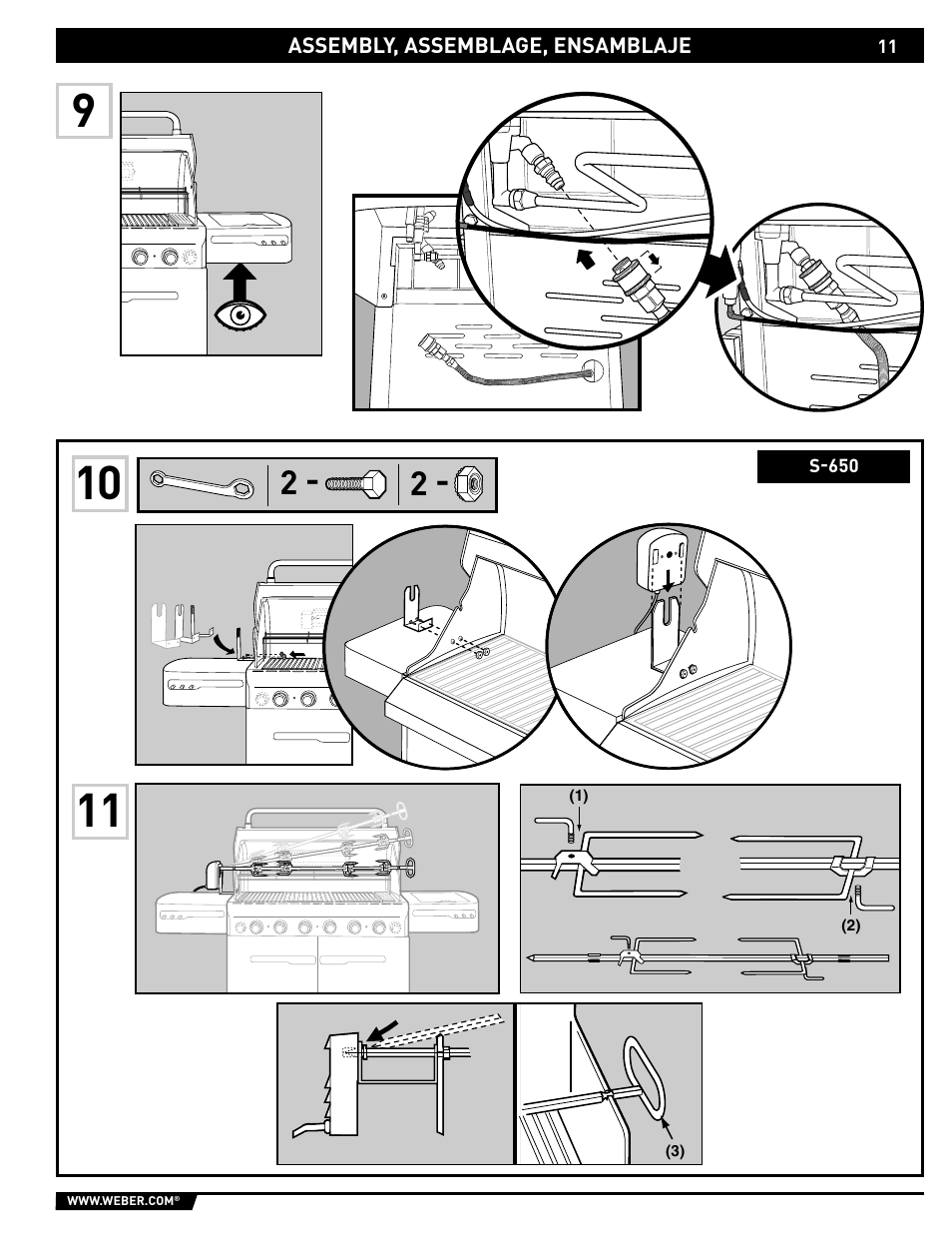 weber S-620/650 User Manual | Page 11 / 76