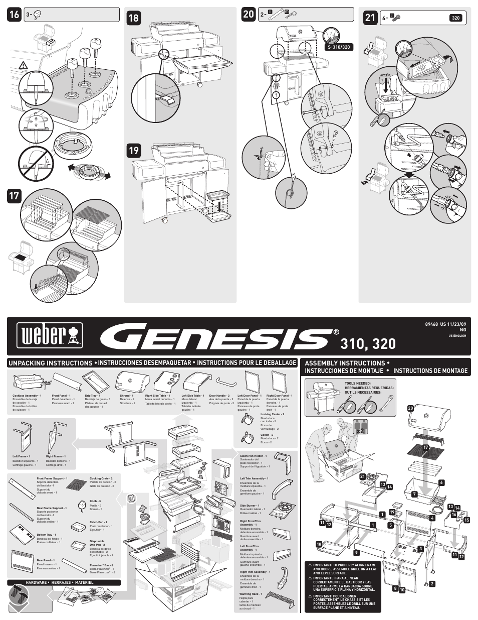 weber GENESIS E-320 User Manual | 2 pages