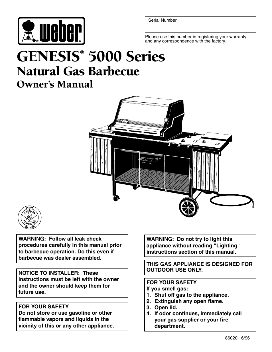 weber 5000 User Manual | 44 pages