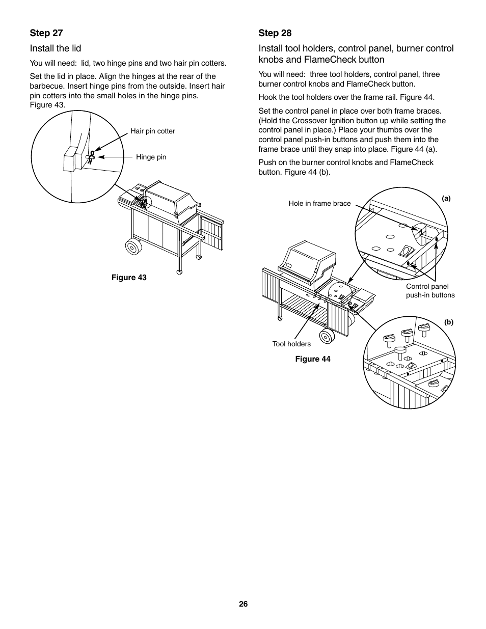 Install the lid | weber 5000 User Manual | Page 26 / 44