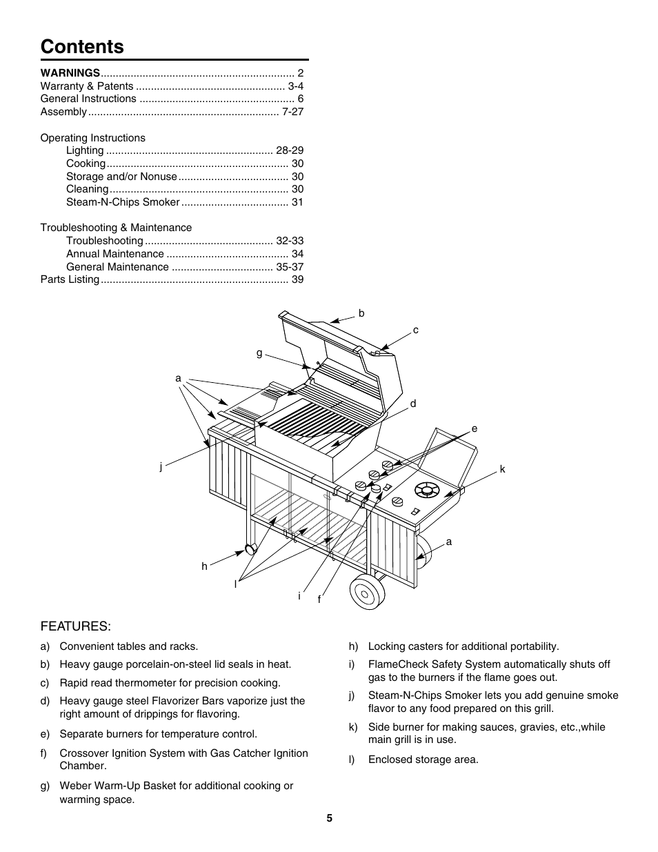 weber 5000 User Manual | Page 5 / 44